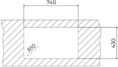 Teka FLEXLINEA 71.40 (115000063) Габаритні розміри