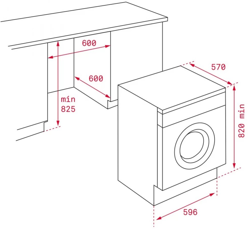 Teka LI5 1080 (114000006) Габаритні розміри