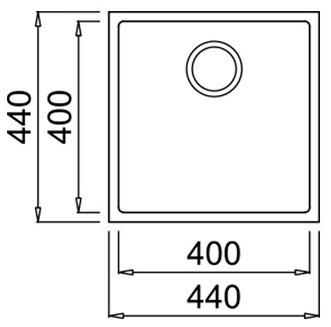 Teka SQUARE 40.40 TG (115230026) Габаритні розміри