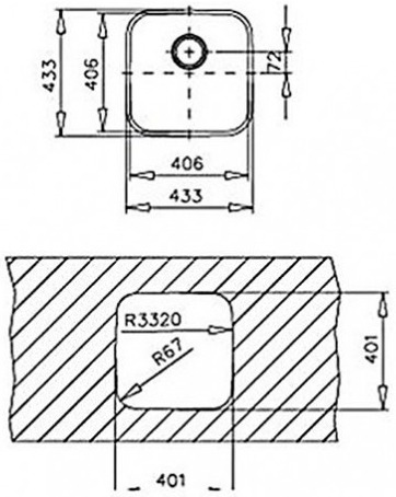 Teka UNDERMOUNT BE 40.40.18 (10125005) Діаграма продуктивності