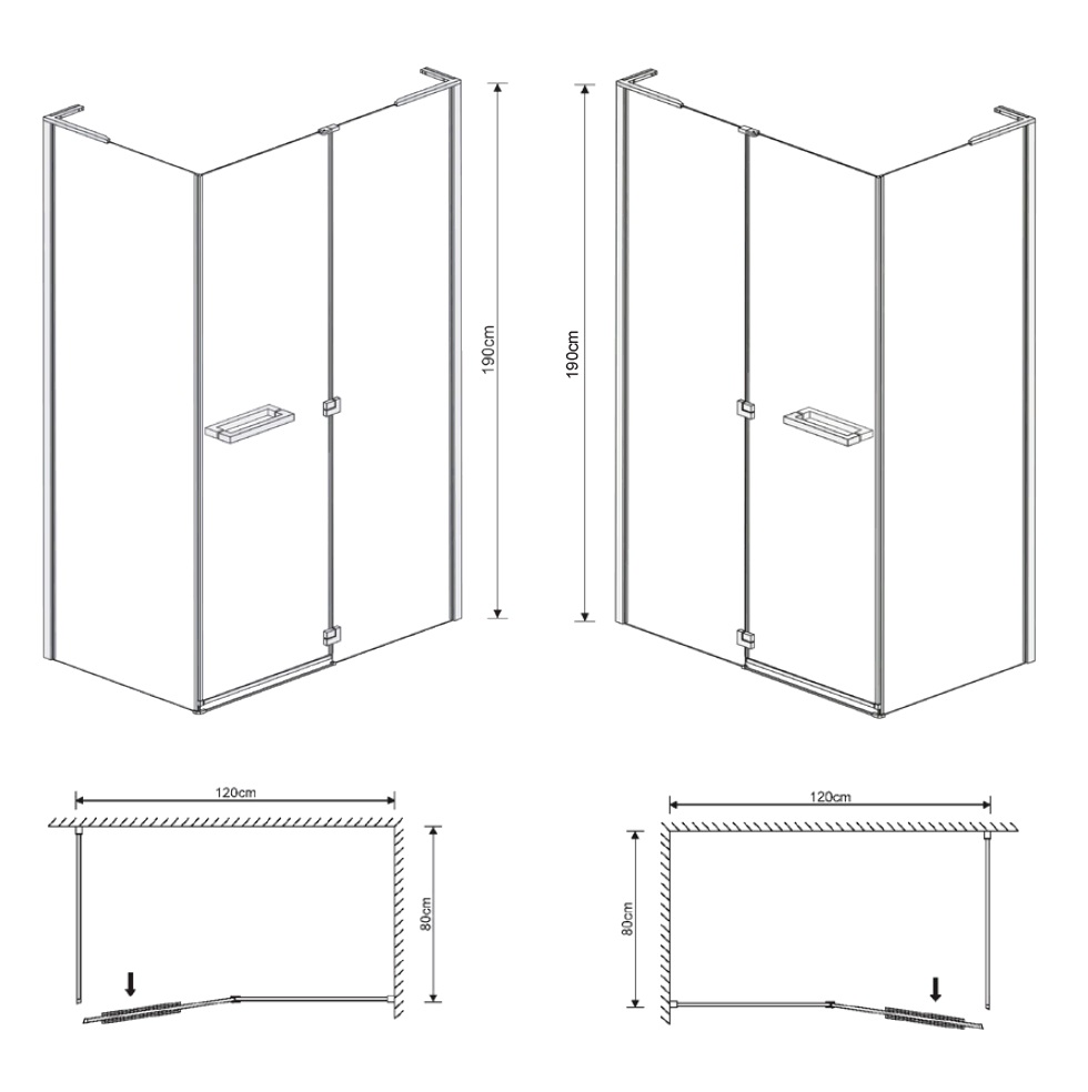 Eger Megerka 120*80*190см (599-330/1R) Габаритные размеры