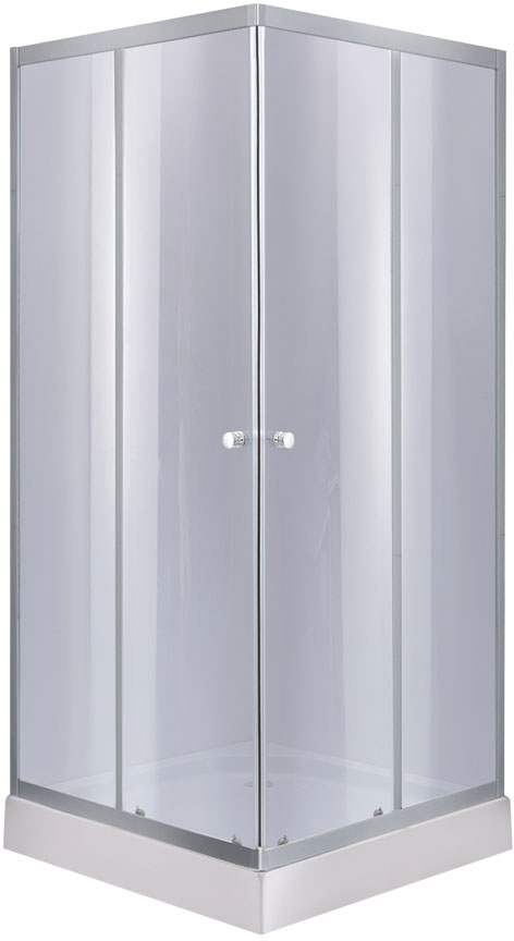 Купити душова кабіна Lidz Wawel SC80x80.SAT.LOW.GR + Kapielka ST80x80x14 (LWASC8080SLGSET) в Києві