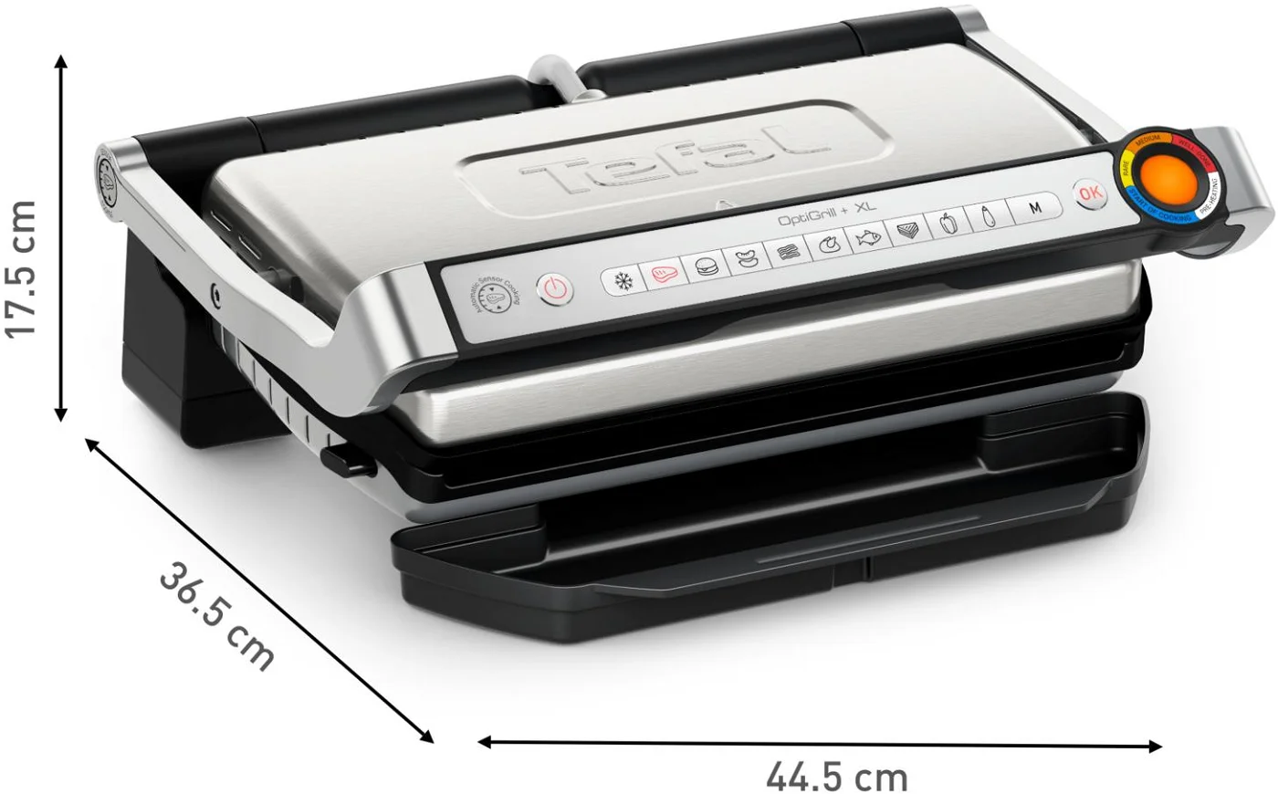 Tefal OptiGrill+ XL GC727D10 Габаритные размеры