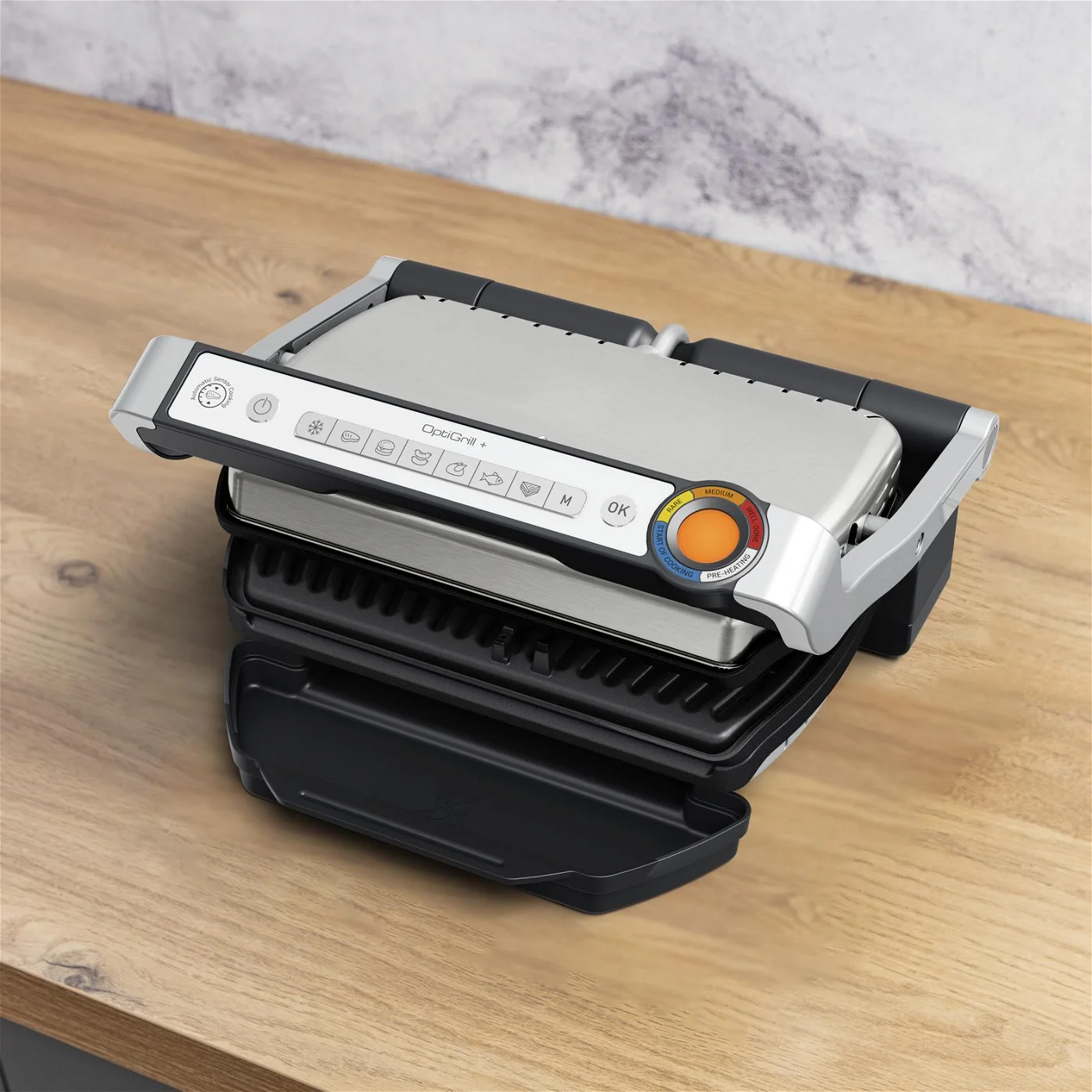 Гриль притискний Tefal OptiGrill+ GC717D10 огляд - фото 11