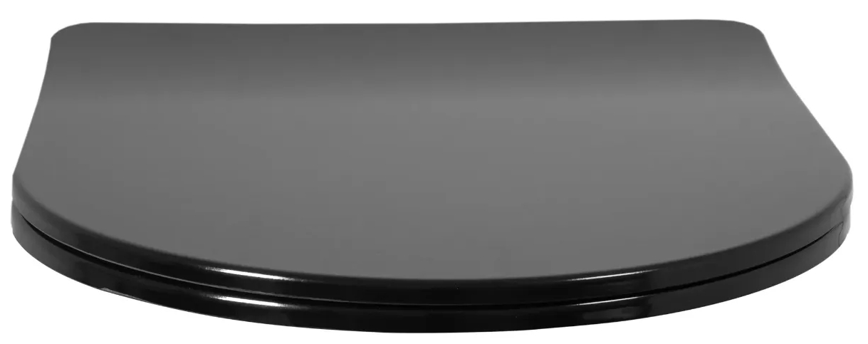 в продажу Сидіння для унітазу Rea Flat C6003 Black - фото 3
