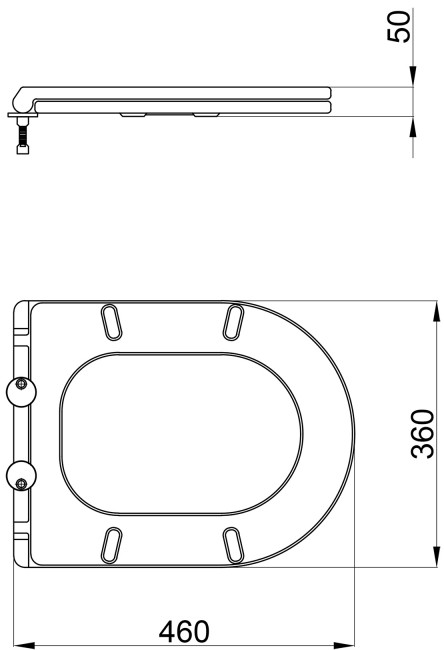 Q-tap (Robin, Scorpio) Slim QT99HY2049W Габаритні розміри