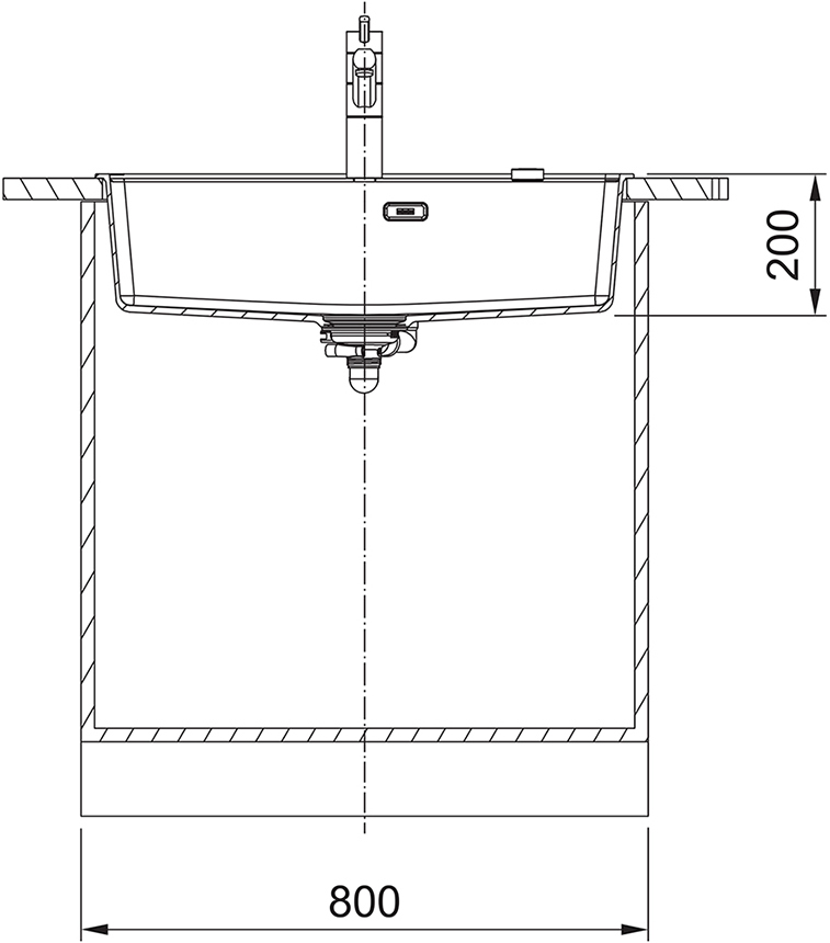 Franke Maris MRG 610-72 TL (114.0720.003/114.0661.769) Габаритные размеры