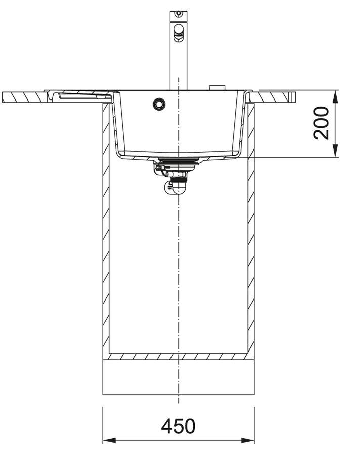 Franke Centro CNG 611-62 TL (114.0630.459) Габаритні розміри