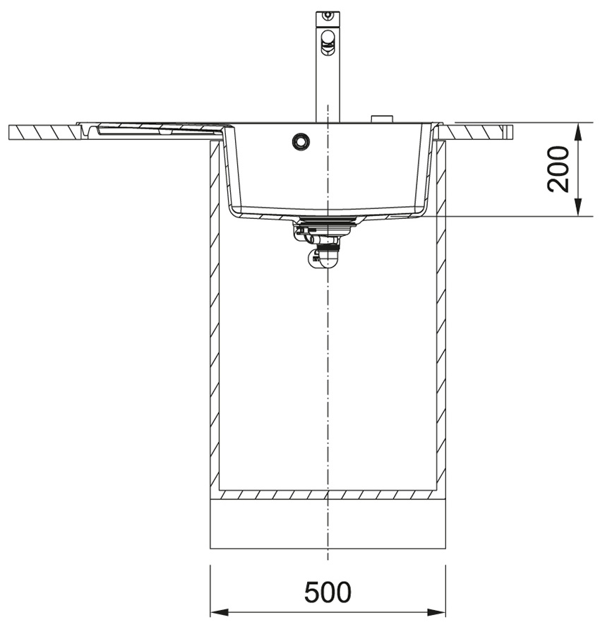 Franke Centro CNG 611-78 TL (114.0630.465) Габаритні розміри