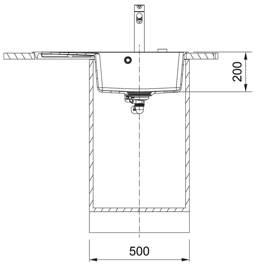 Franke Centro CNG 611-78 TL (114.0630.473) Габаритні розміри