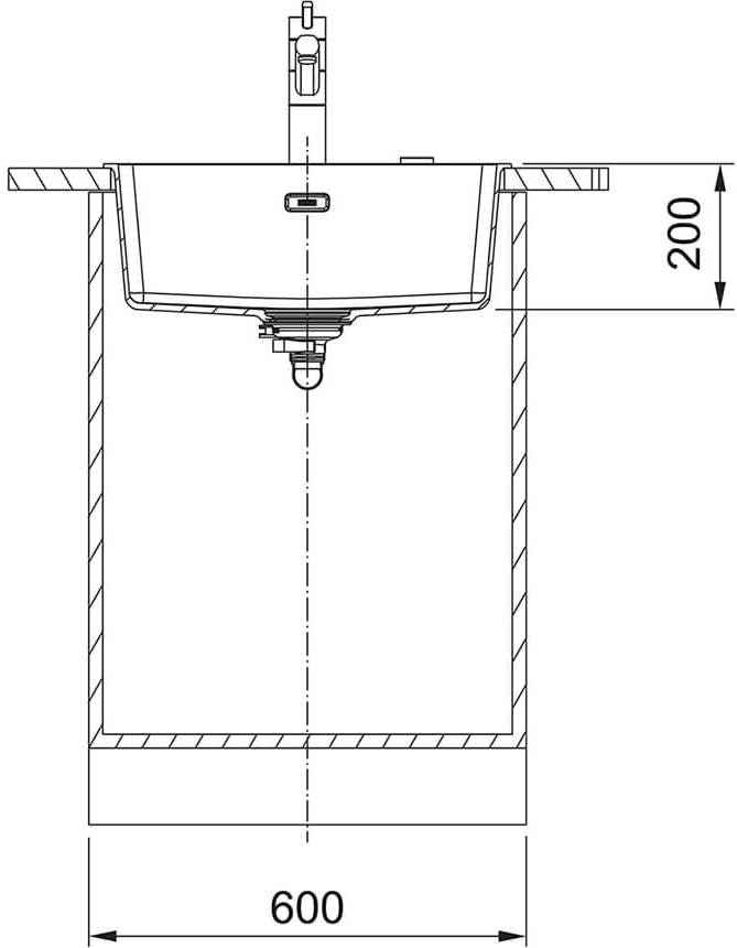 Franke Maris MRG 610-52 (114.0668.904) Габаритні розміри