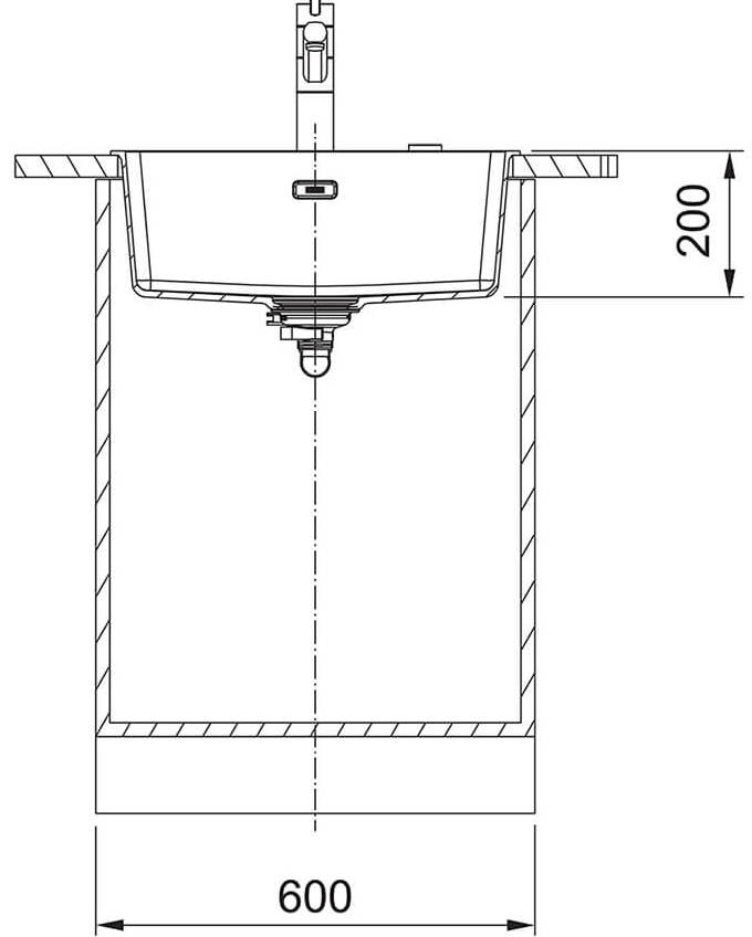 Franke Maris MRG 610-52 (114.0668.906) Габаритні розміри