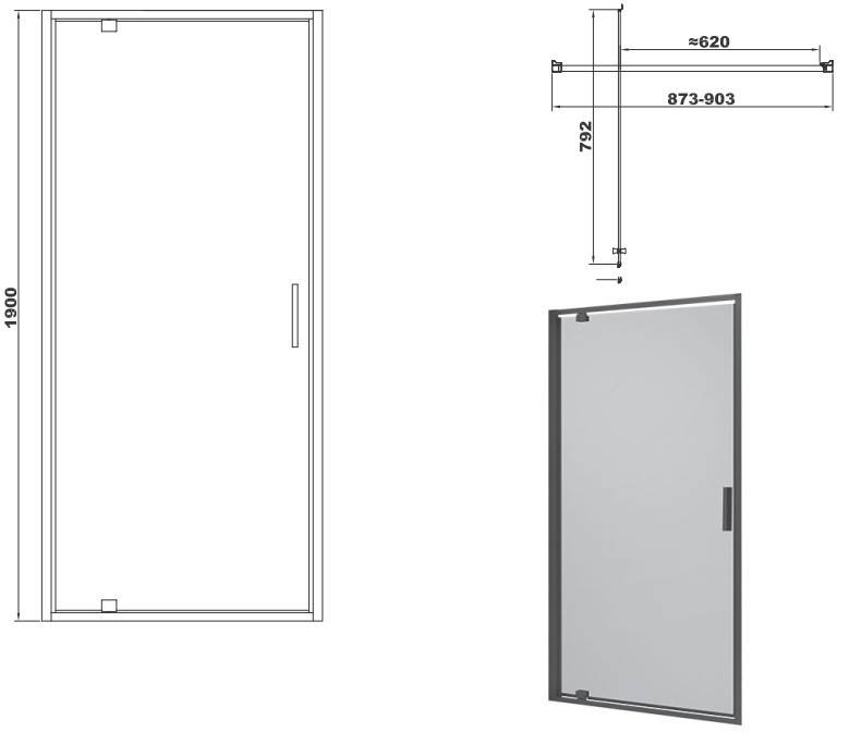 Devit Art FEN3340B Габаритні розміри