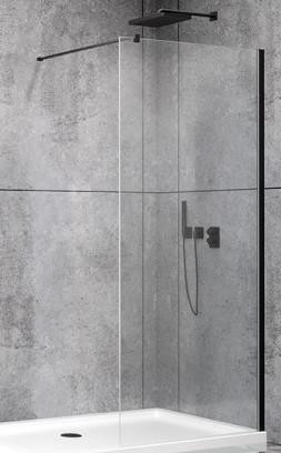 Душова стінка Ducel Walk-In WL171В1 Black Matt 1000x2000 в інтернет-магазині, головне фото