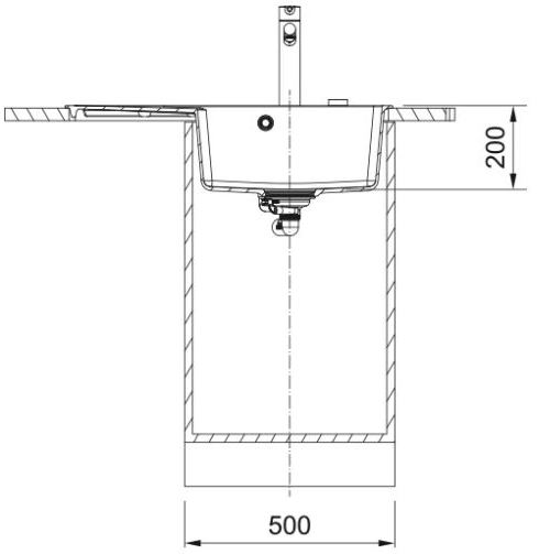 Franke Centro CNG 611-78 TL (114.0716.710) Габаритные размеры