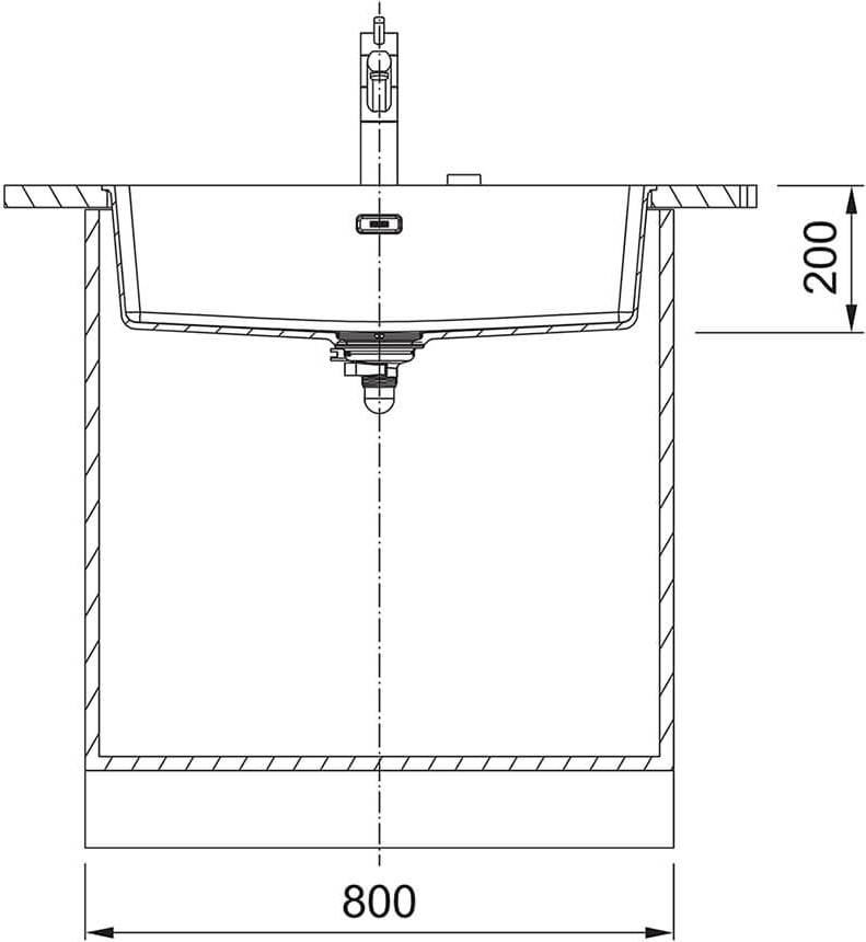 Franke Maris MRG 110-72 (125.0705.575) Габаритні розміри