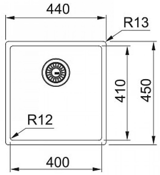 Franke Box BXM 210 / 110-40 (127.0662.649) Габаритні розміри