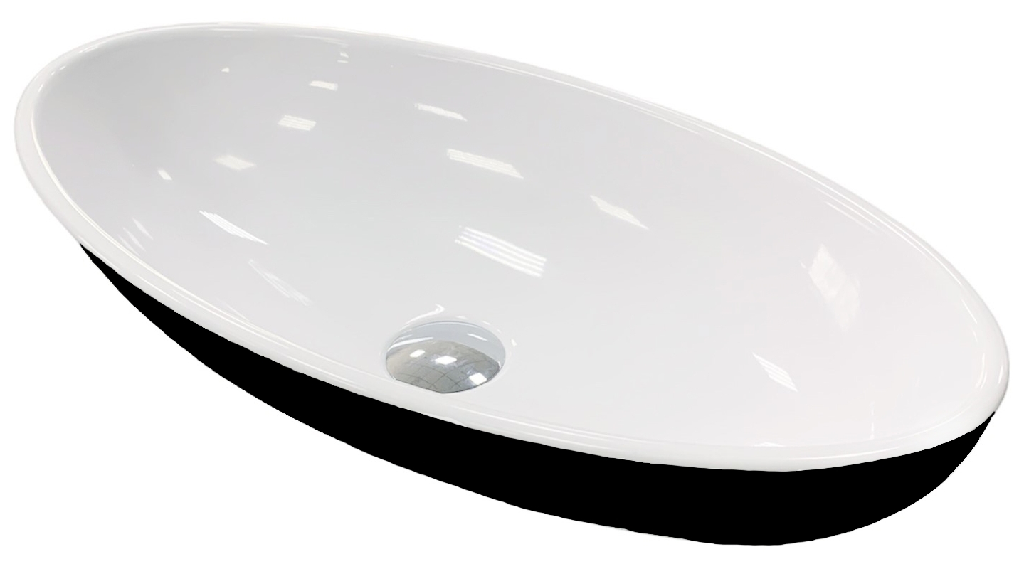 Раковина Adamant Andere 590x295 B&W ціна 3800 грн - фотографія 2