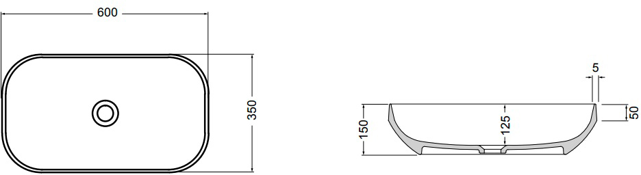 AXA Decus 60*35 см (8530009) Габаритні розміри