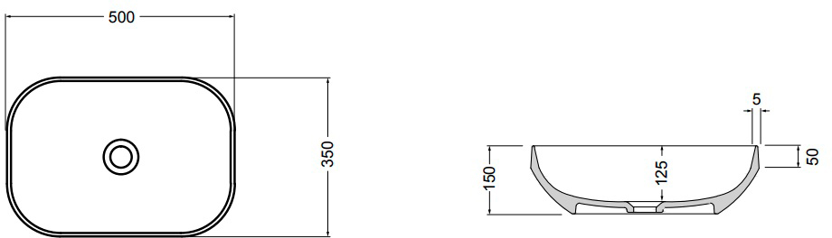 AXA Decus 50*35 см (8520012) Габаритные размеры