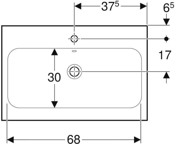 Geberit iCon Light 501.848.JT.1 Габаритні розміри