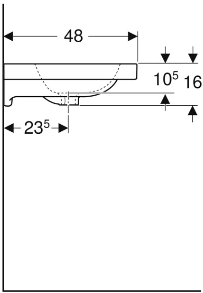 Geberit iCon Light 501.848.JT.1 Габаритні розміри