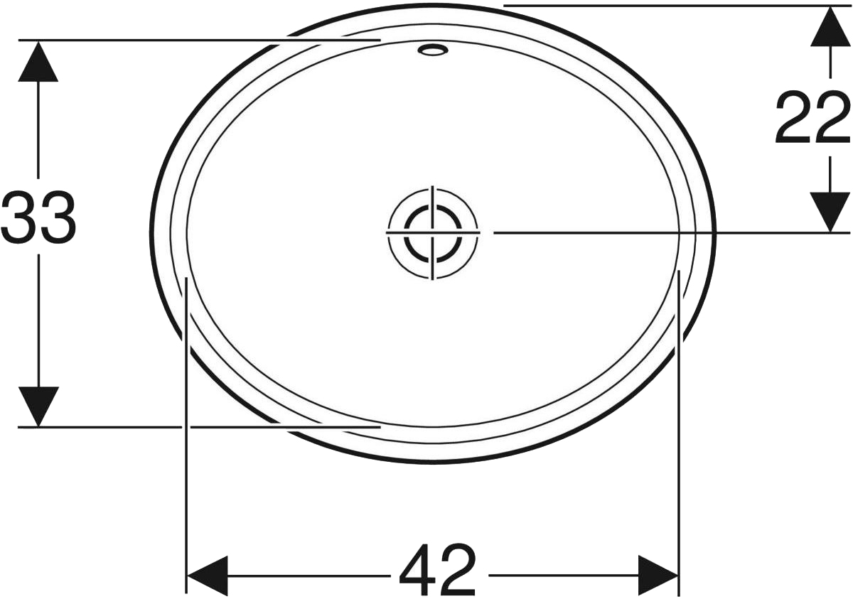 Geberit VariForm 500.749.01.2 Габаритные размеры