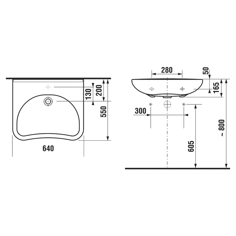 Jika Mio 65 H8137140001041 Габаритные размеры