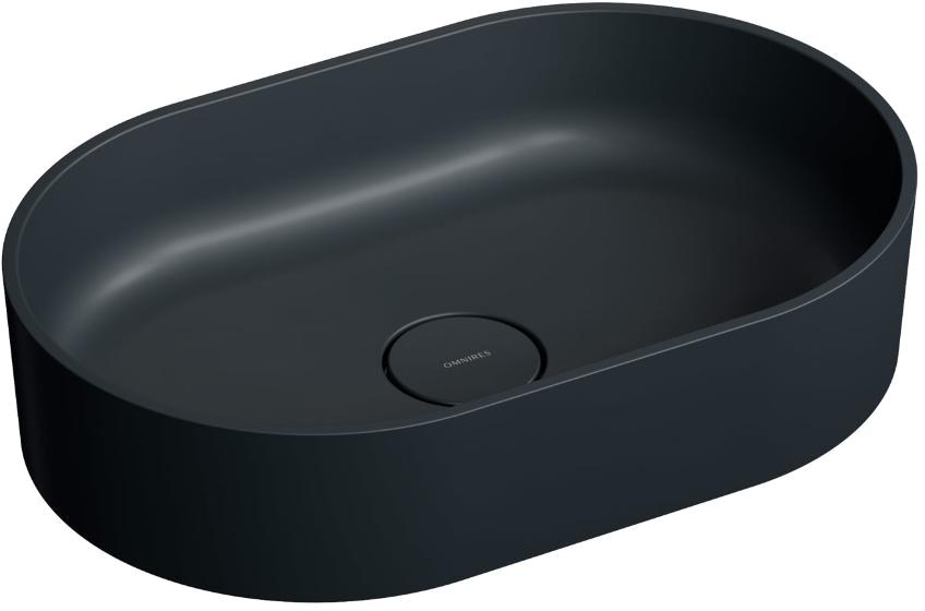 Omnires Ovo 55x36 black lava (OVOUNBLV)