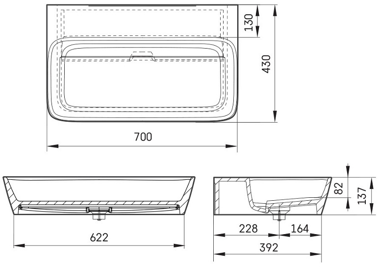 PAA Quadro 70 IQUA/00 Габаритные размеры