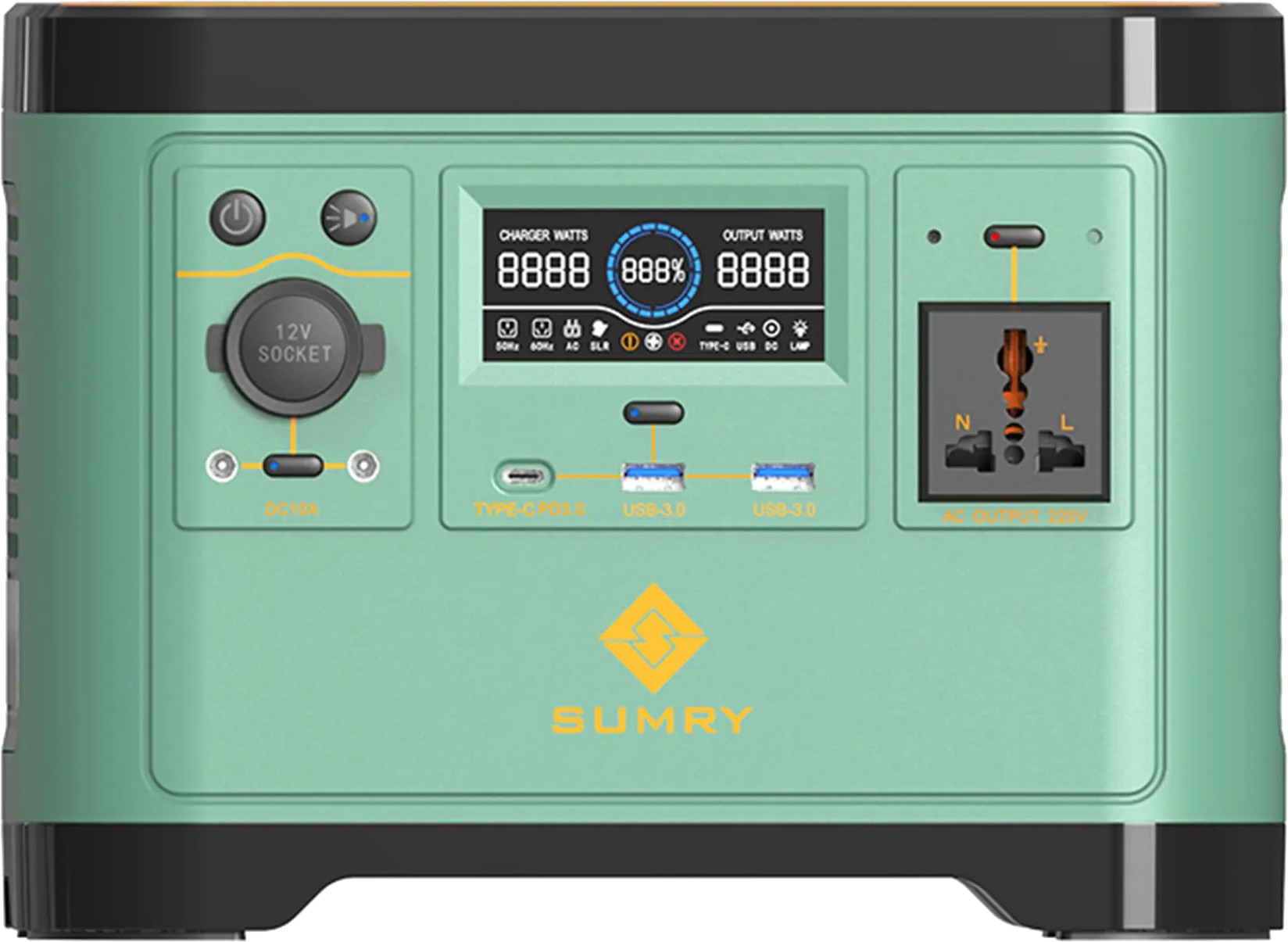 Портативна зарядна станція Sumry SMR650 600W 570Wh
