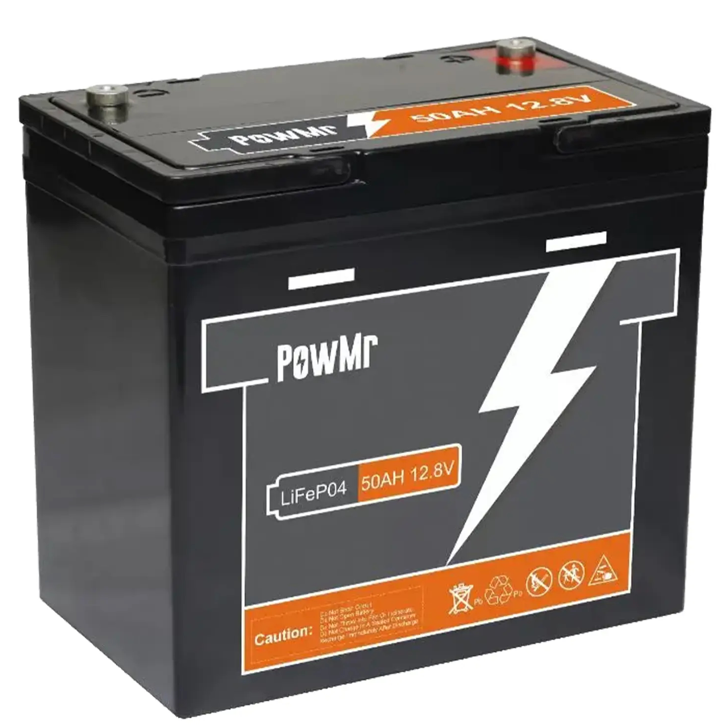Акумуляторна батарея PowMr 12.8V 50Ah LiFePo4 (POW-50AH-12V) в Черкасах