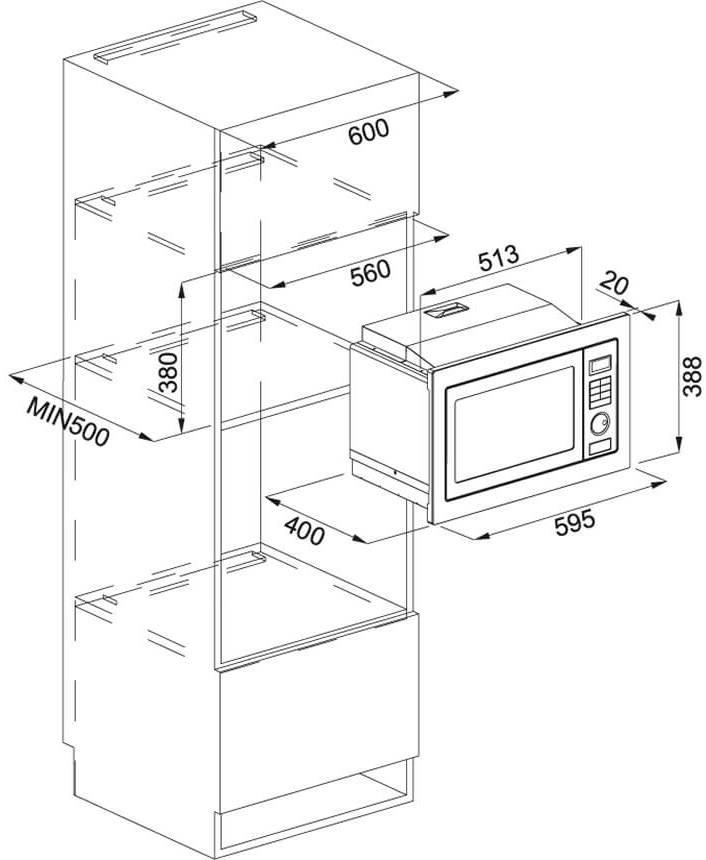 Franke FMW 250 CR2 G BK (131.0391.304) Габаритні розміри