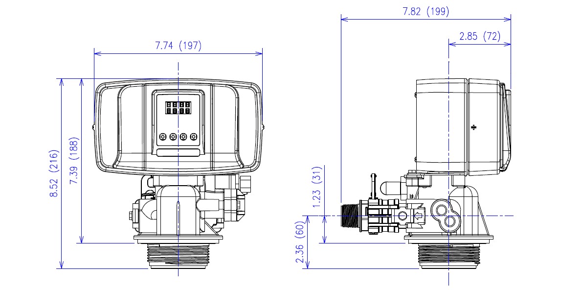 Fjord Master FM-835 кабінет (комплексне очищення) Габаритні розміри