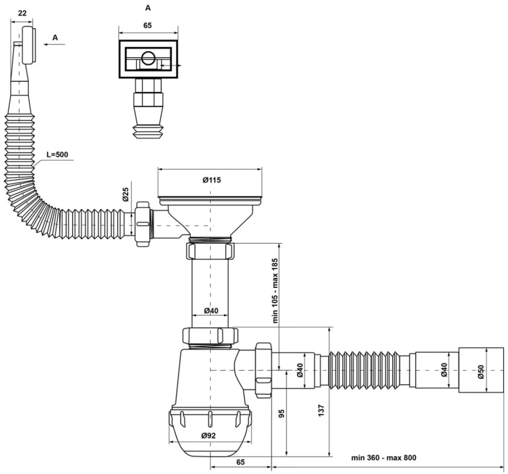 Kronoplast SM26030302 Габаритные размеры