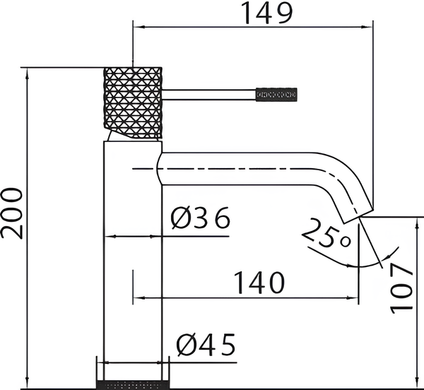 Imex Genova Chrome BDG053-1 Габаритні розміри