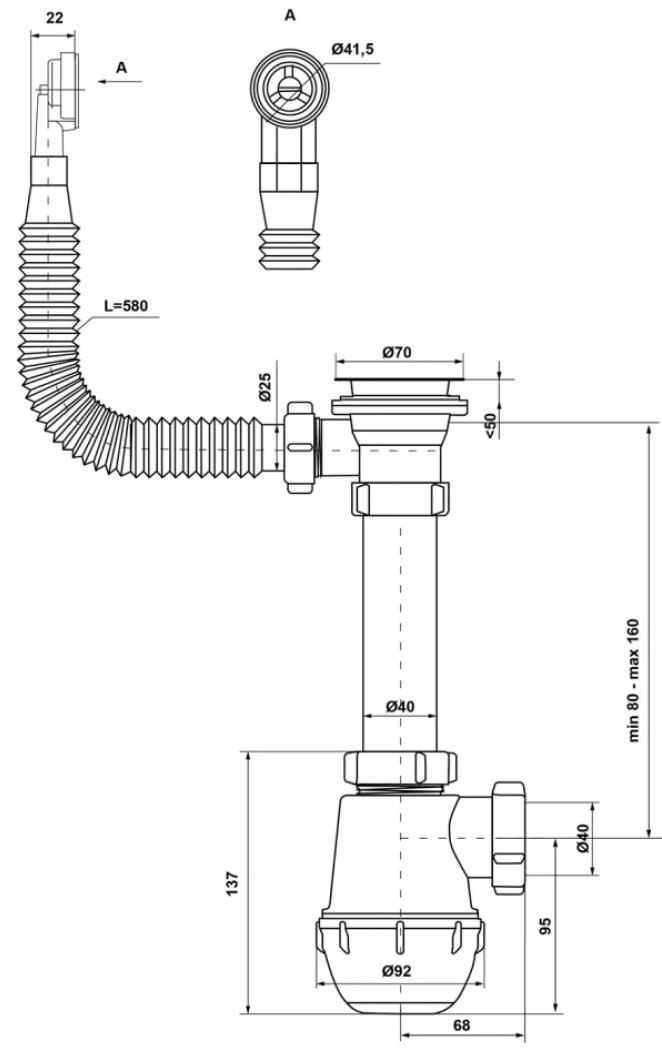 Kronoplast SM26010200 Габаритные размеры