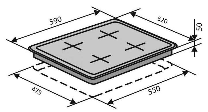 Ventolux HSF640-D3 CEST (X) Габаритные размеры