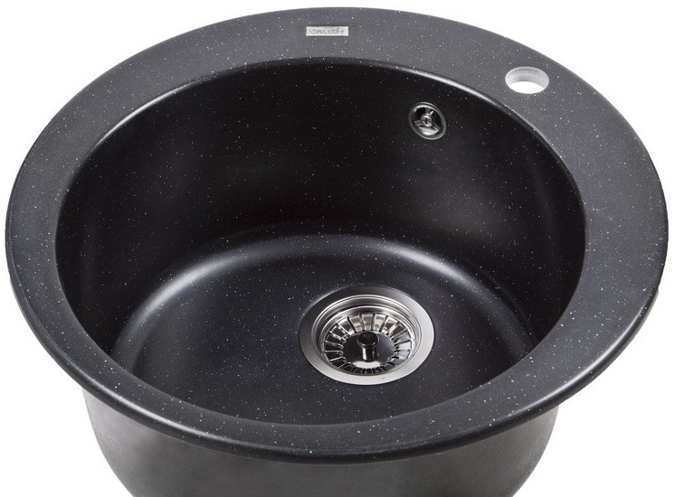 Кухонна мийка Ventolux Fabia 500x200 (Space Black) ціна 3888 грн - фотографія 2