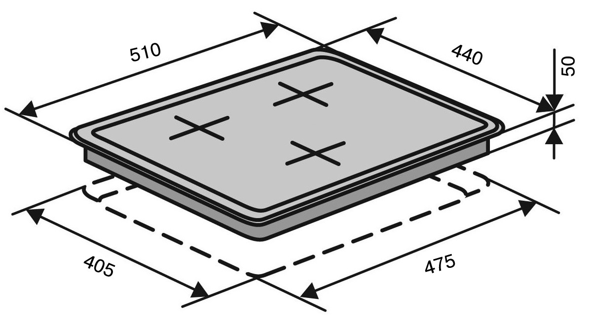 Ventolux HSF430-S3G CEST (BK) Габаритные размеры