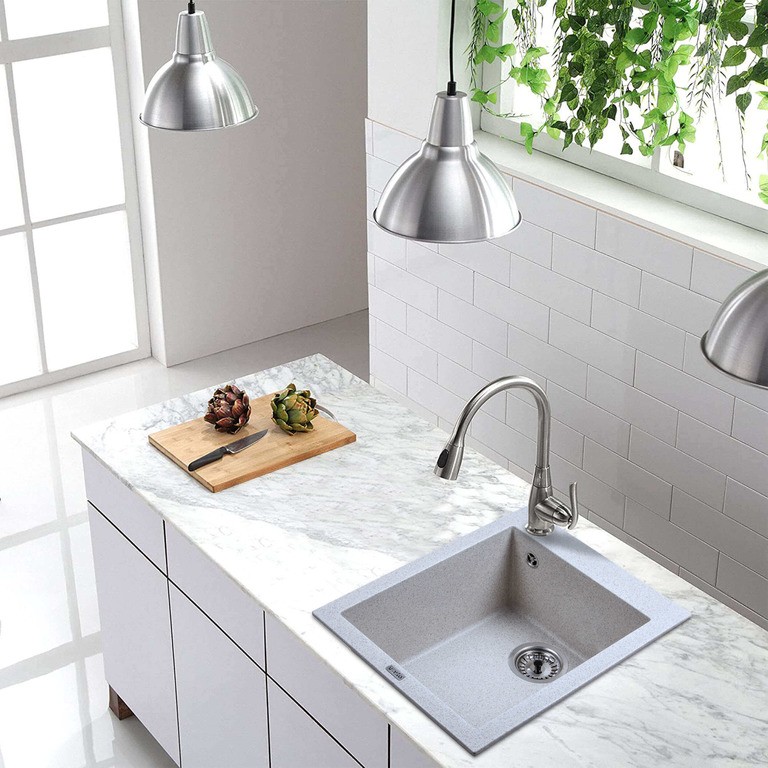 Кухонная мойка Ventolux Amore 500x400x200 (Gray Granit) отзывы - изображения 5