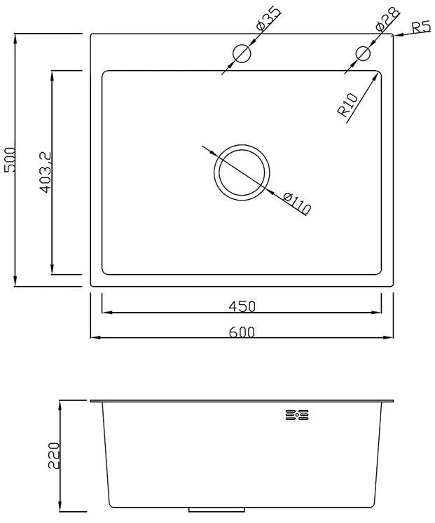 Dusel DS50560-4BR Габаритные размеры