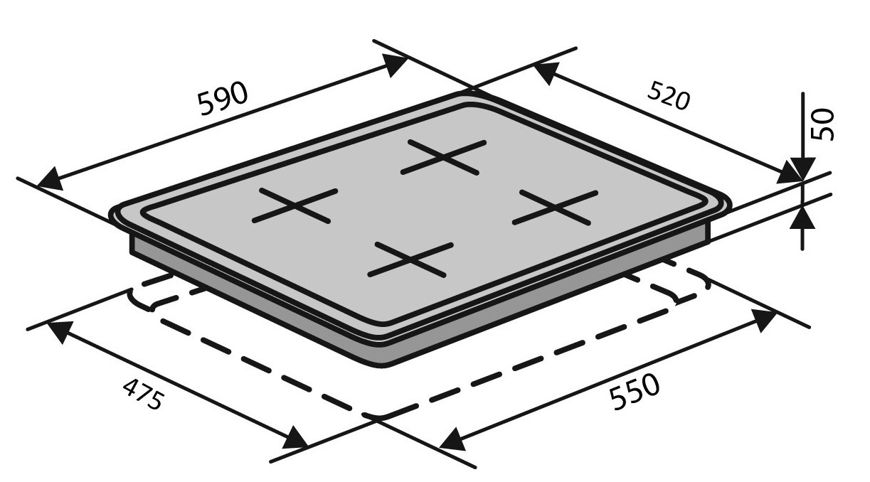 Ventolux HG640-DA3 CEST (X) Габаритные размеры