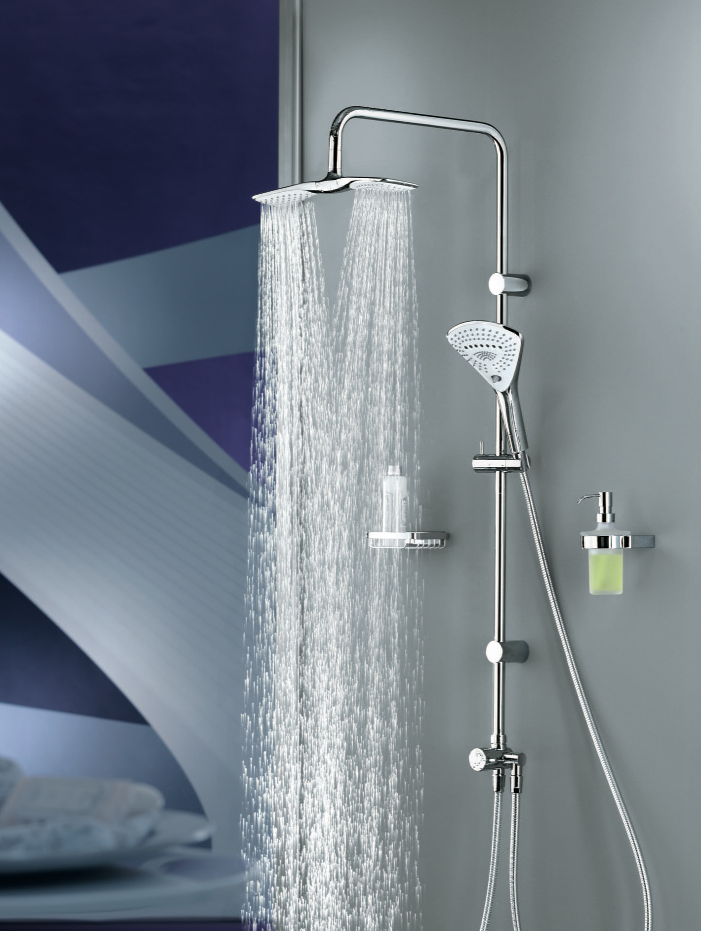 Душова система Kludi Dual Shower System 6709105-00 ціна 29011 грн - фотографія 2