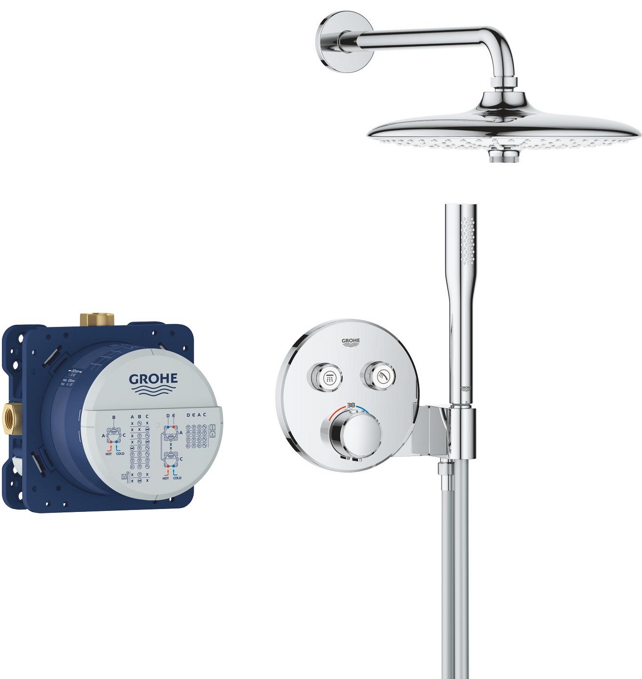 Душова система Grohe QuickFix Precision SmartControl 34878000 ціна 25699 грн - фотографія 2