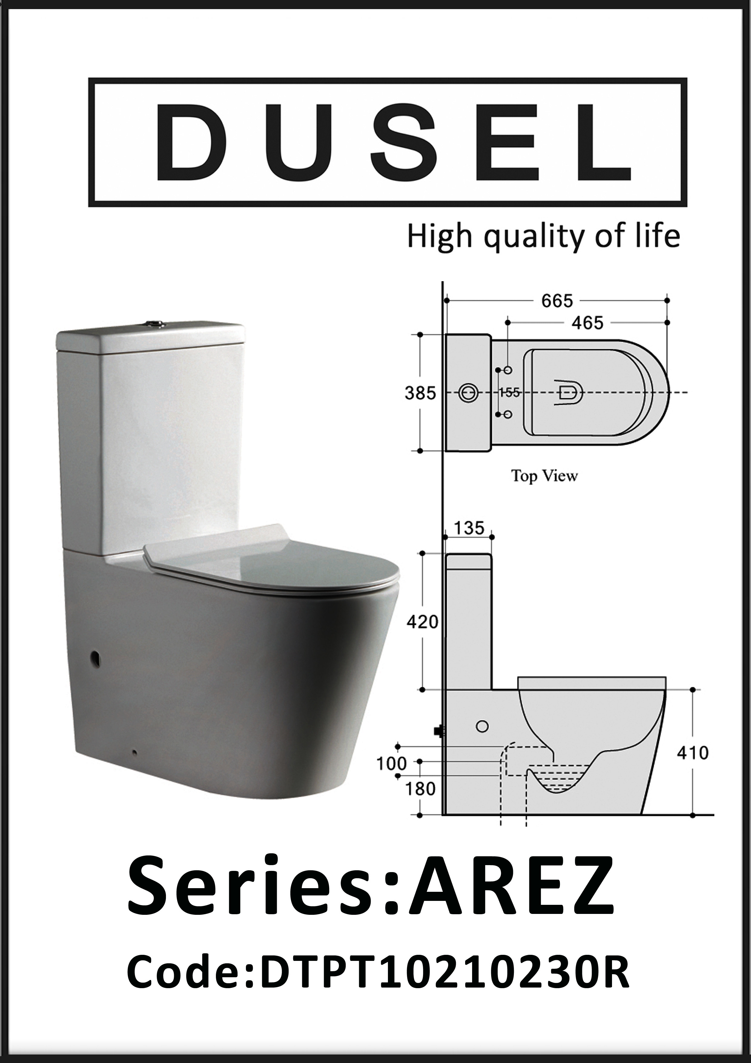 Dusel AREZ DTPT10210230R Габаритні розміри