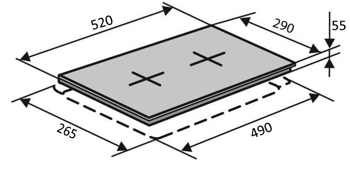 Ventolux HI 32 WH TC FBS FZ SL Габаритные размеры