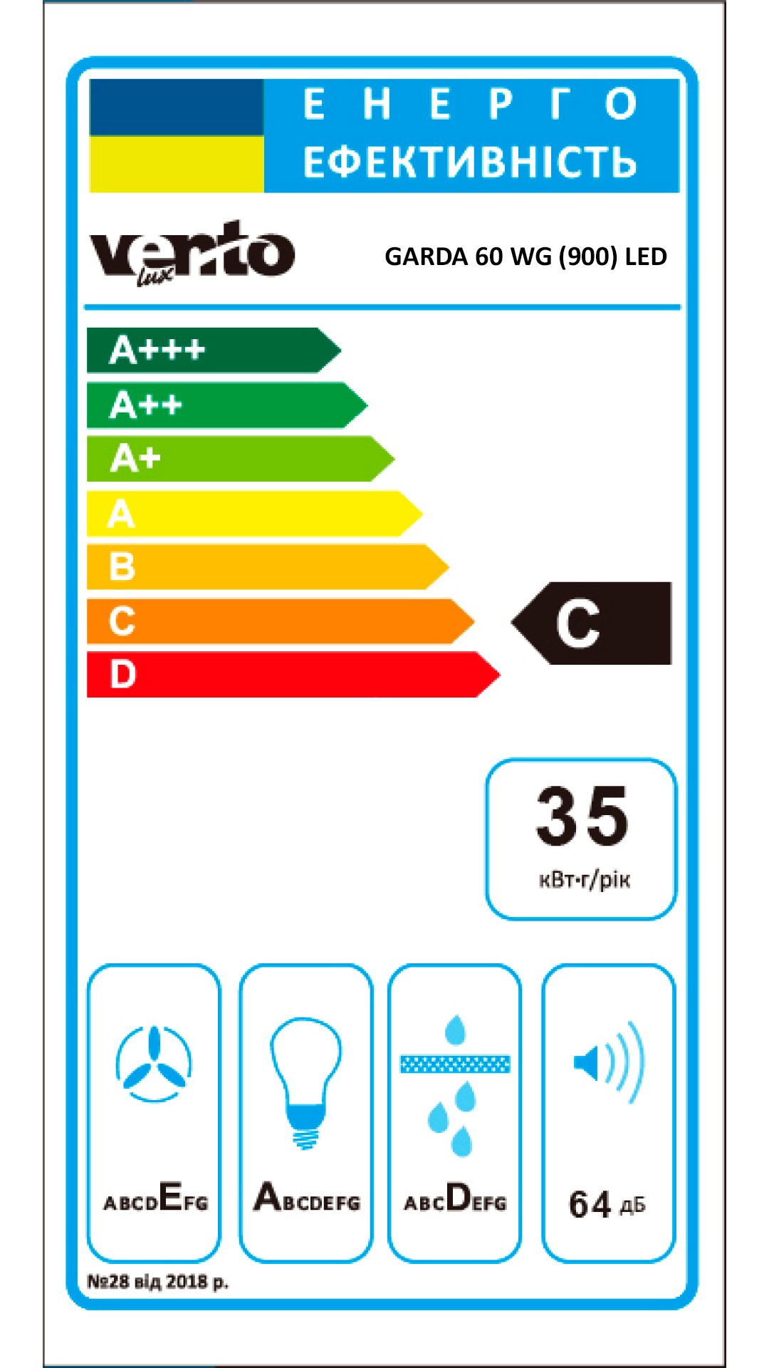 Кухонна витяжка Ventolux GARDA 60 WG (900) LED інструкція - зображення 6