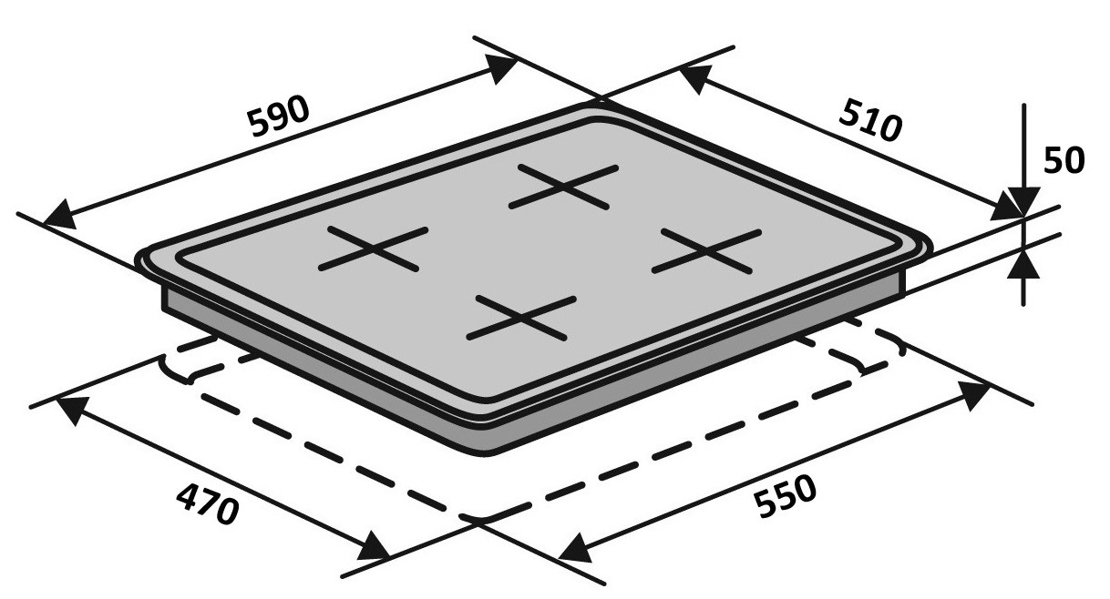 Ventolux HG D7 ST (X) Габаритные размеры