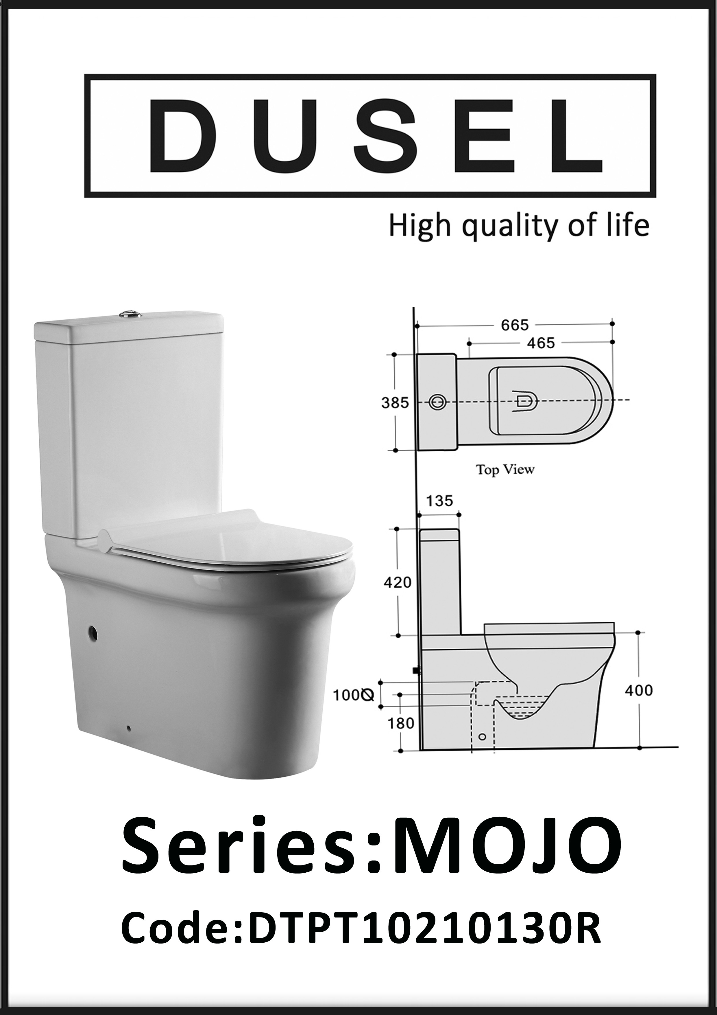 Dusel MOJO DTPT10210130R Габаритные размеры